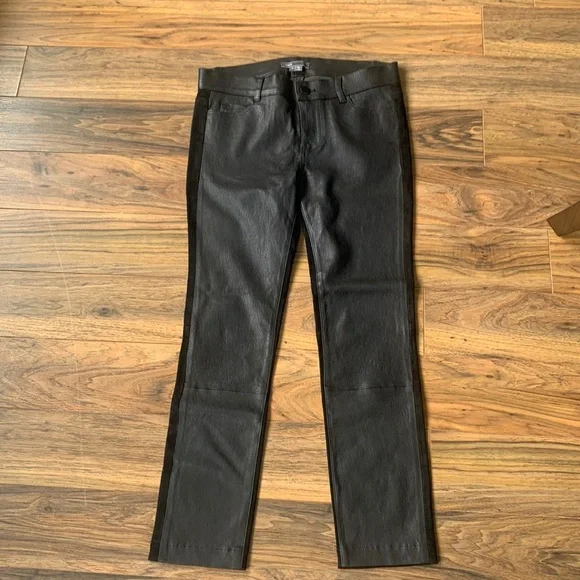 Vince Leather Pants -New Without Tags - Picture 1 of 7